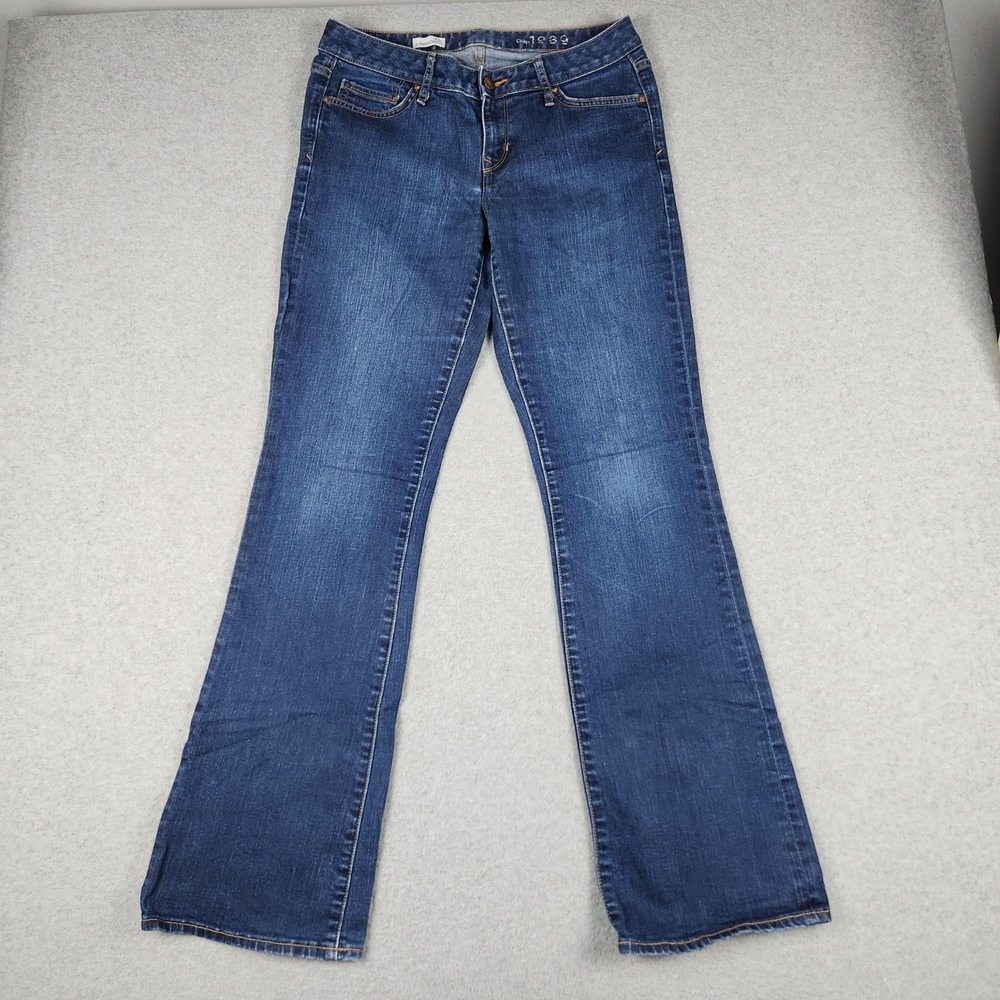Gap 1969 Perfect Bootcut Jeans Womens‎ 30L Blue Denim Faded Y2K Boho Streetwear
